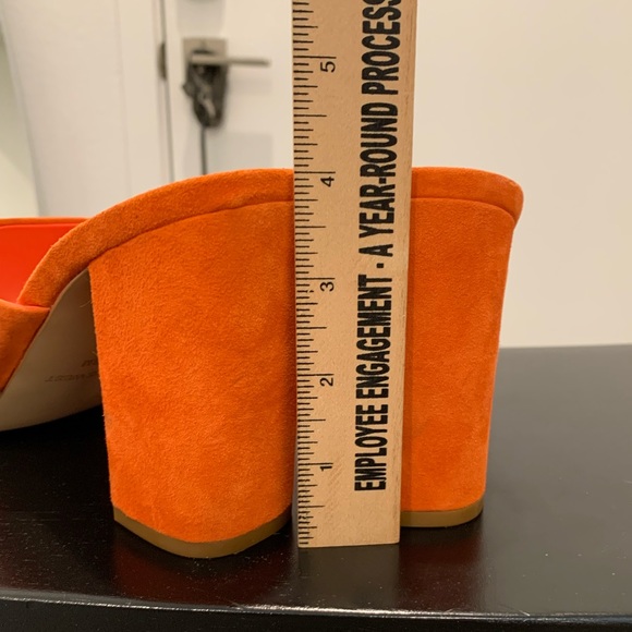 NINE WEST sandal size 8 orange - Picture 4 of 5